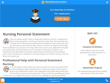 Tablet Screenshot of nursingpersonalstatement.org